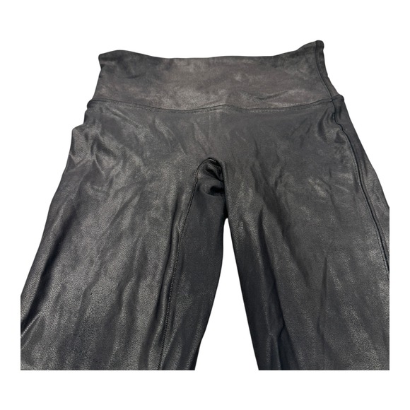 Spanx Faux Leather Leggings Women's Black High Waisted‎ Size Large - Picture 9 of 14